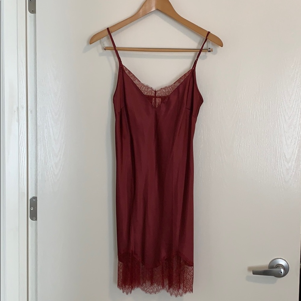 NWT! Burgundy Victoria Secret Slip